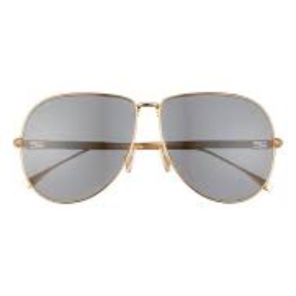 Fendi Womens 63mm Aviator Sunglasses gold/black - Picture 5 of 5